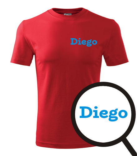 Červené tričko Diego