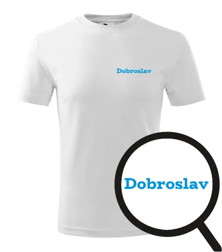 Bílé dětské tričko Dobroslav