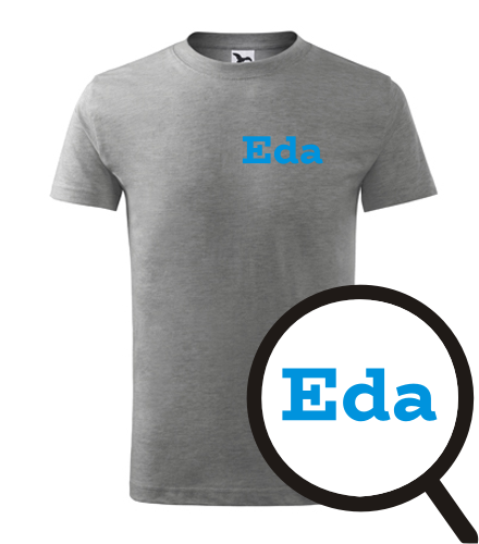 Šedé dětské tričko Eda