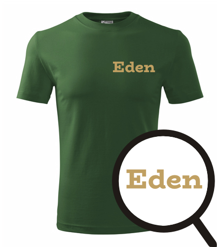 Lahvově zelené tričko Eden
