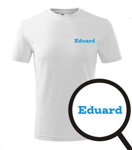 Bílé dětské tričko Eduard