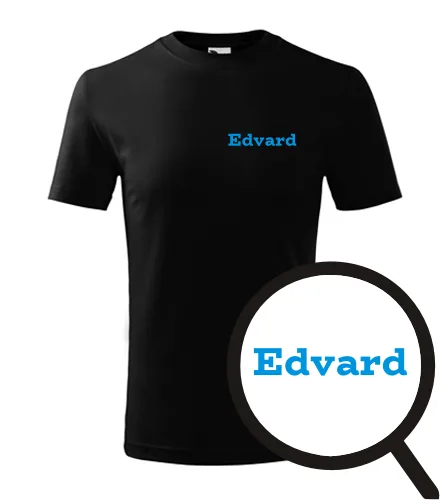 Čierne detské tričko Edvard
