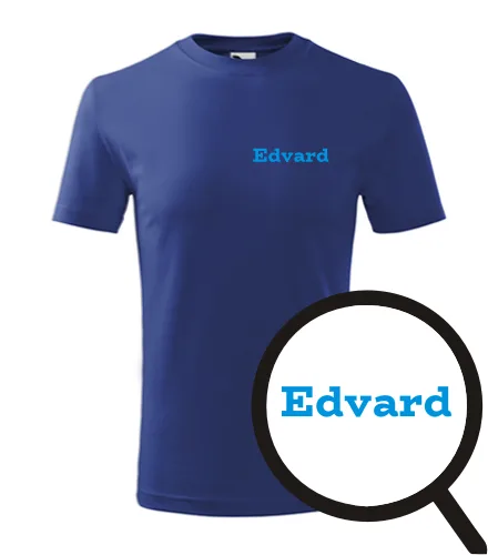 Modré detské tričko Edvard