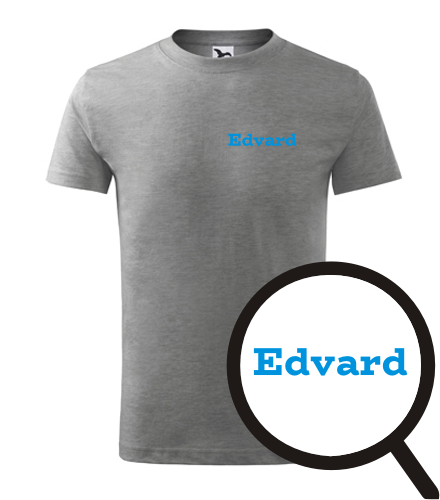 Šedé dětské tričko Eduard