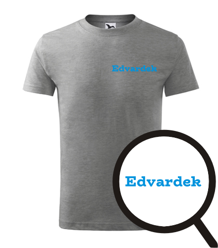 Šedé dětské tričko Edvardek