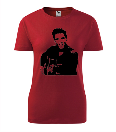 Červené dámské tričko Elvis Presley