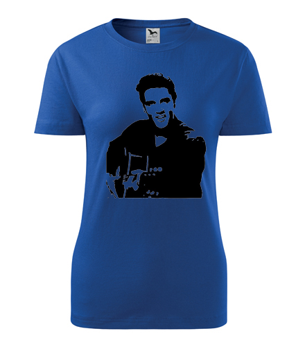 Modré dámské tričko Elvis Presley