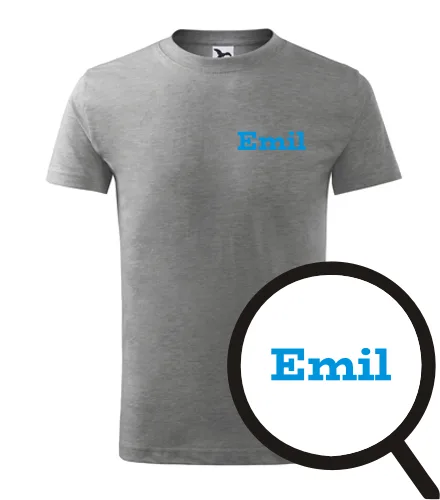 Šedé dětské tričko Emil