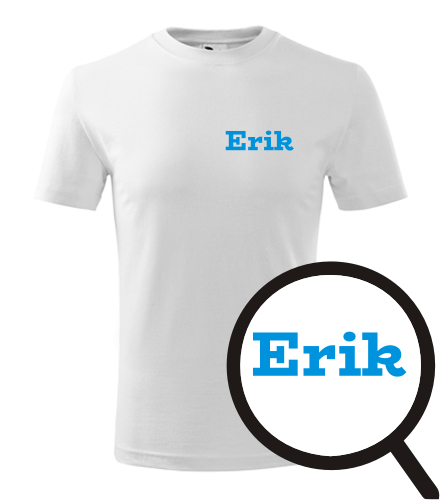 Bílé dětské tričko Erik