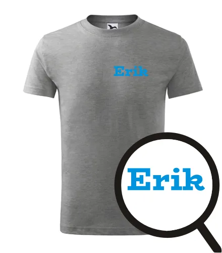 Šedé dětské tričko Erik