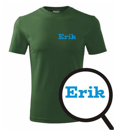Lahvově zelené tričko Erik