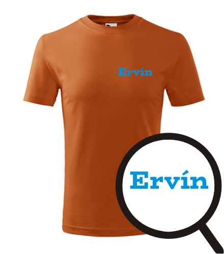 Oranžové dětské tričko Ervín