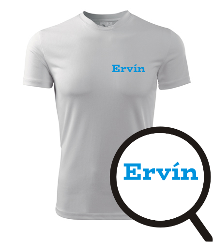 Bílé tričko Ervín