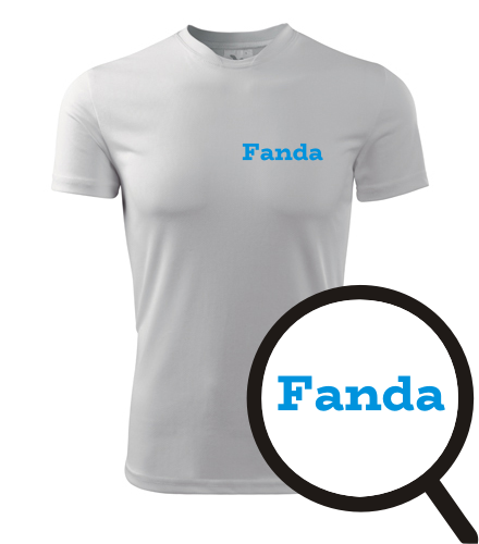 Bílé tričko Fanda