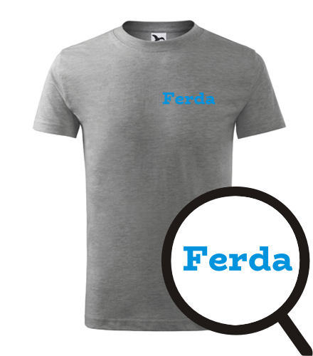 Šedé dětské tričko Ferda
