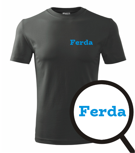 Grafitové tričko Ferda