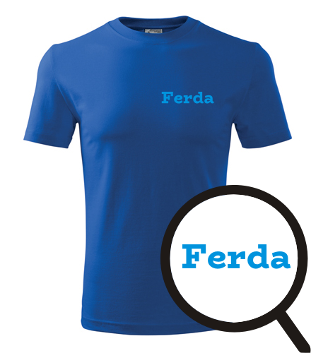 Modré tričko Ferda