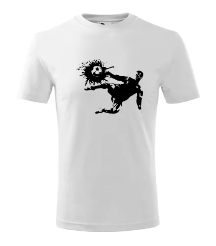 Bílé dětské tričko  s fotbalistou 1