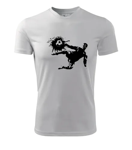 Bílé tričko s fotbalistou 1