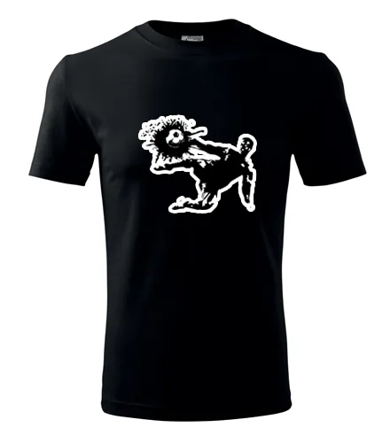 Černé tričko s fotbalistou 1