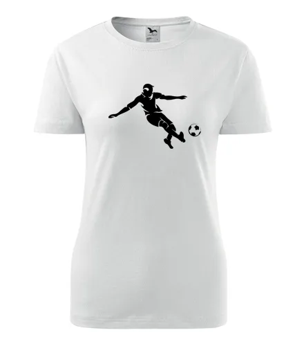 Bílé dámské tričko s fotbalistou 2