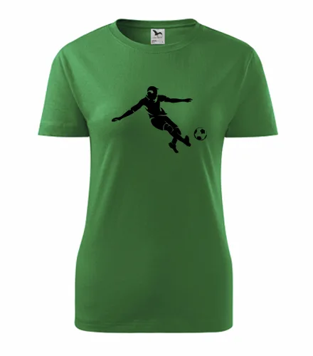 Zelené dámské tričko s fotbalistou 2