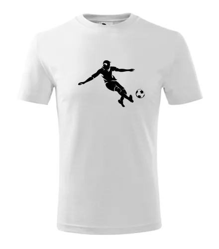 Bílé dětské tričko s fotbalistou 2