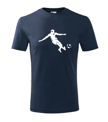 Tmavě modré dětské tričko s fotbalistou 2