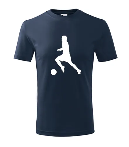 Tmavě modré dětské tričko s fotbalistou 3