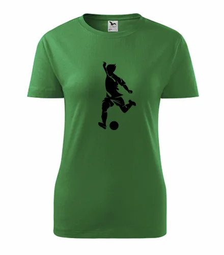 Zelené dámské tričko s fotbalistou 4