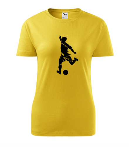 trička s potiskem Dámské tričko s fotbalistou 4