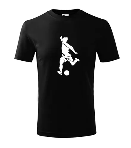 Černé dětské tričko s fotbalistou 4