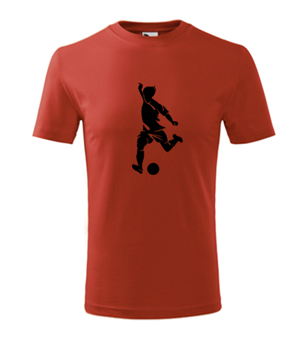 Červené dětské tričko s fotbalistou 4