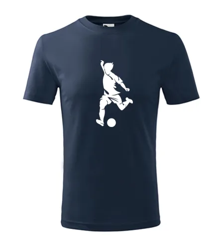 Tmavě modré dětské tričko s fotbalistou 4
