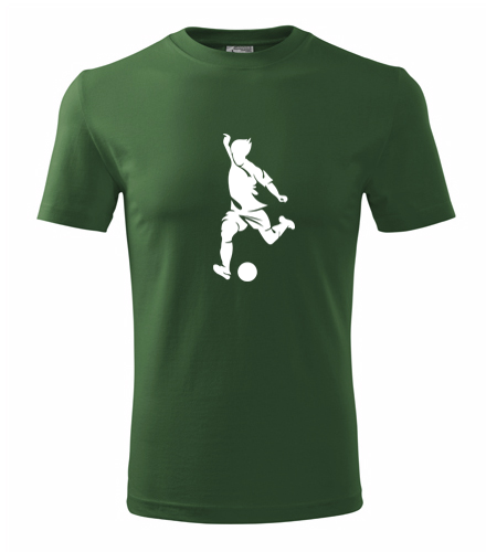 Lahvově zelené tričko s fotbalistou 4