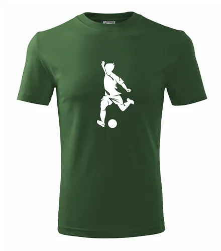 Lahvově zelené tričko s fotbalistou 4