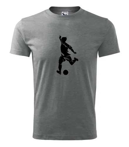 Šedé tričko s fotbalistou 4