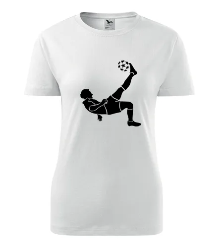 Bílé dámské tričko s fotbalistou 5