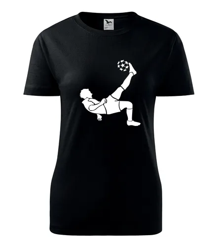 Černé dámské tričko s fotbalistou 5