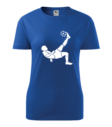 Modré dámské tričko s fotbalistou 5