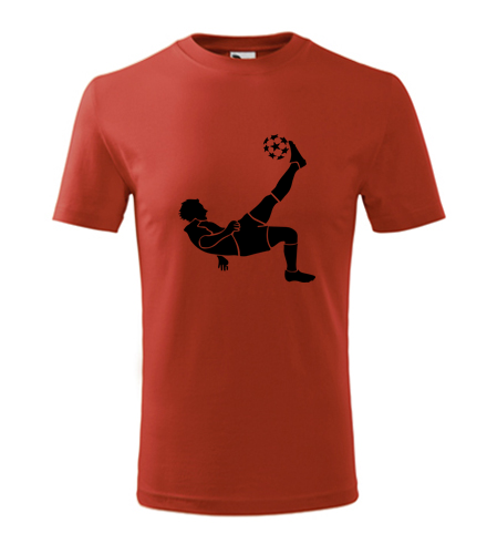 Červené dětské tričko s fotbalistou 5