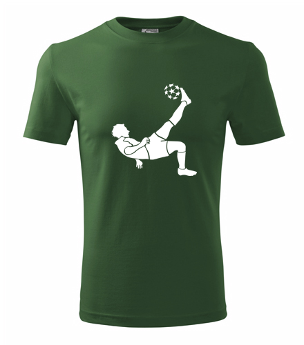 Lahvově zelené tričko s fotbalistou 5