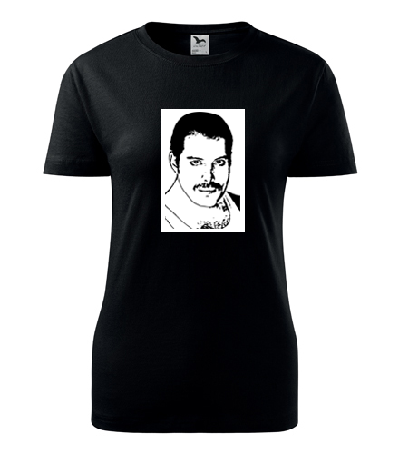 Černé dámské tričko Freddie Mercury