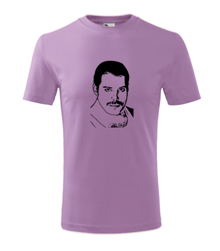 Fialové dětské tričko Freddie Mercury