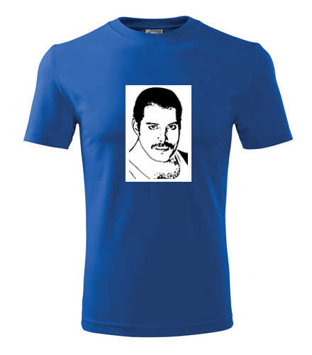 Modré tričko Freddie Mercury