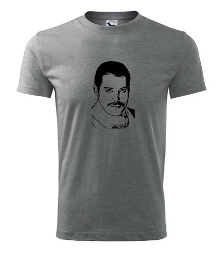 Šedé tričko Freddie Mercury