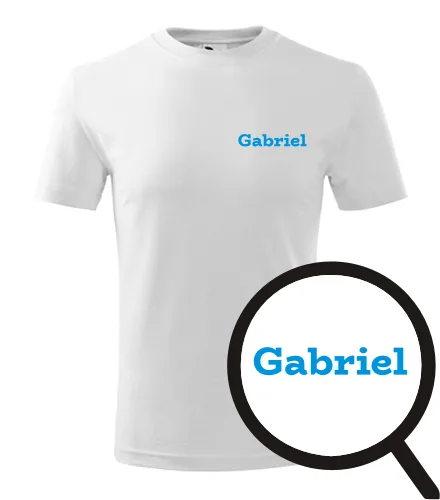 Bílé dětské tričko Gabriel