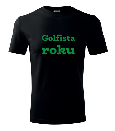 Černé tričko Golfista roku