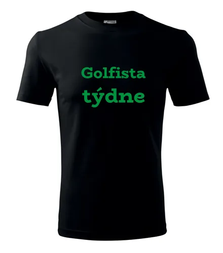 Černé tričko Golfista týdne