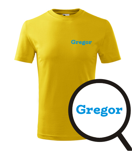 Žluté dětské tričko Gregor